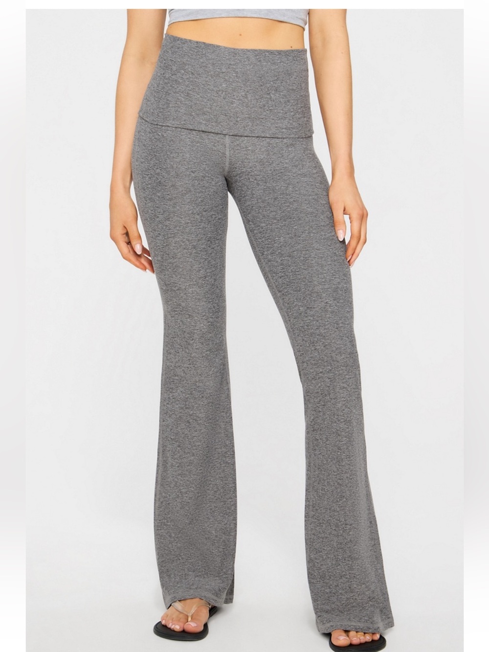 Fabletics cloud knit fold over flare pants